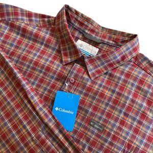 Columbia Vapor Ridge III Long Sleeve Shirt Mens 2XT Big and Tall Plaid NWT